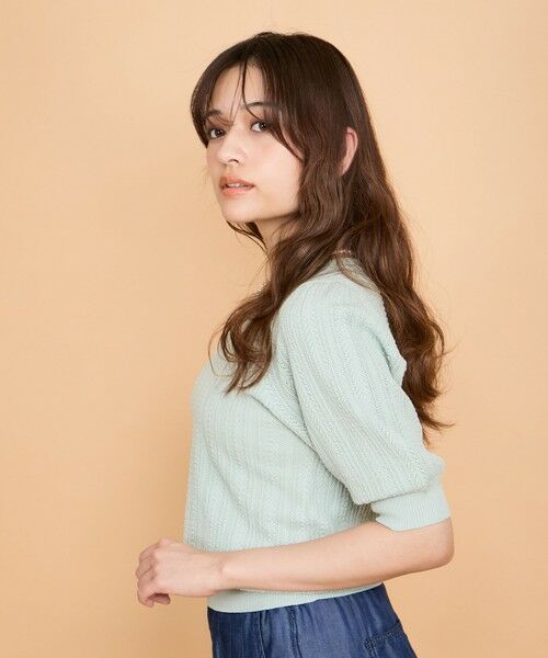 QUEENS COURT / クイーンズコート ニット・セーター | 透かし編みパフスリーブニット≪手洗い可能≫ | 詳細25