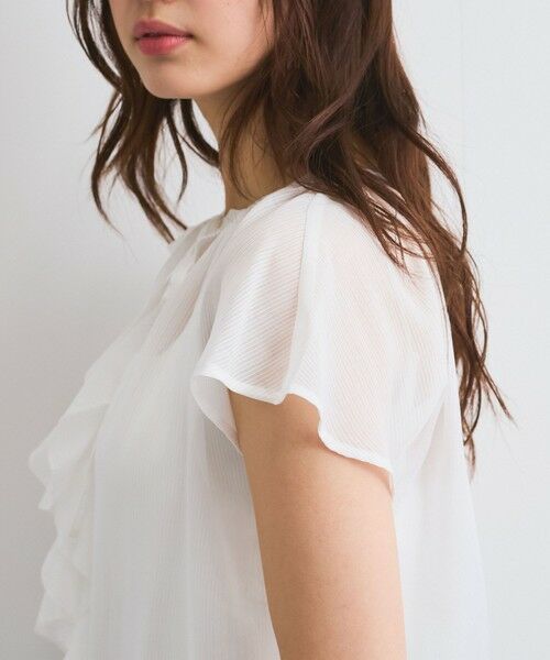 QUEENS COURT / クイーンズコート シャツ・ブラウス | シアーストライプリボンブラウス≪セットアップ対応/手洗い可能≫ | 詳細7