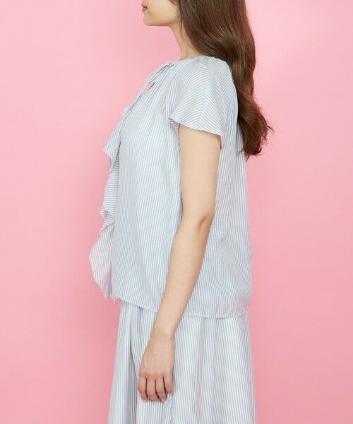 QUEENS COURT / クイーンズコート シャツ・ブラウス | シアーストライプリボンブラウス≪セットアップ対応/手洗い可能≫ | 詳細22