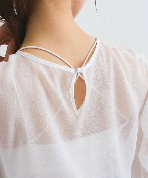 QUEENS COURT / クイーンズコート シャツ・ブラウス | クラッシュジョーゼットトップス≪手洗い可能≫ | 詳細3