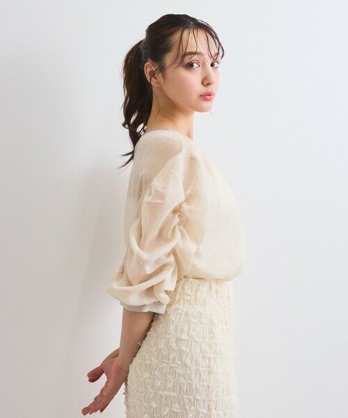QUEENS COURT / クイーンズコート シャツ・ブラウス | クラッシュジョーゼットトップス≪手洗い可能≫ | 詳細11