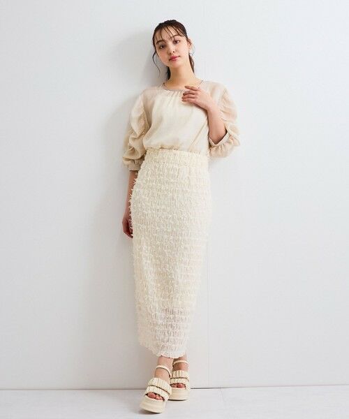 QUEENS COURT / クイーンズコート シャツ・ブラウス | クラッシュジョーゼットトップス≪手洗い可能≫ | 詳細13