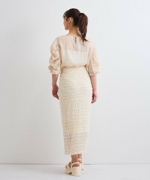 QUEENS COURT / クイーンズコート シャツ・ブラウス | クラッシュジョーゼットトップス≪手洗い可能≫ | 詳細15