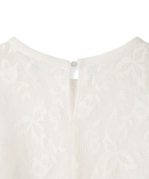 QUEENS COURT / クイーンズコート シャツ・ブラウス | ラッセルレースフレンチスリーブトップス≪手洗い可能≫ | 詳細9