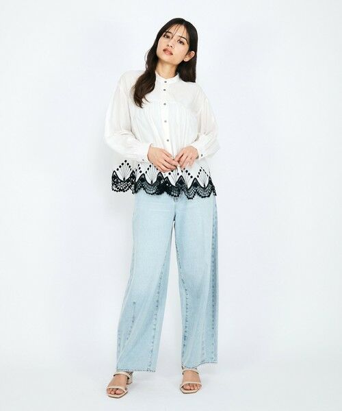 QUEENS COURT / クイーンズコート シャツ・ブラウス | スカラップ刺繍レースブラウス≪手洗い可能≫ | 詳細6