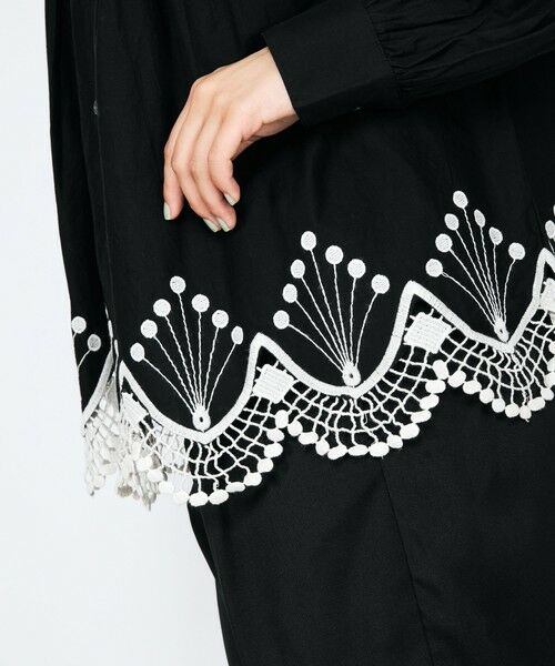 QUEENS COURT / クイーンズコート シャツ・ブラウス | スカラップ刺繍レースブラウス≪手洗い可能≫ | 詳細13