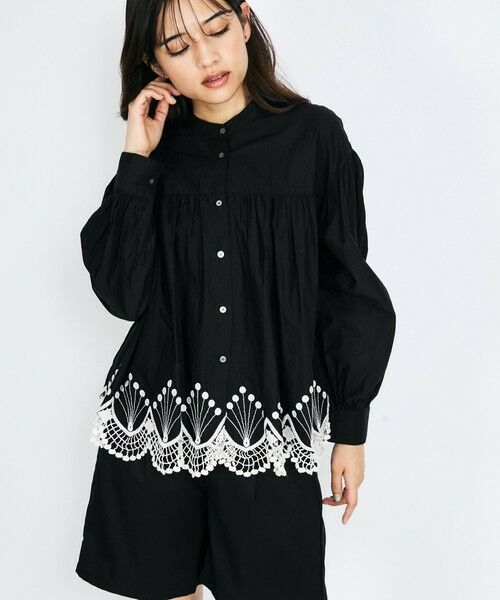 QUEENS COURT / クイーンズコート シャツ・ブラウス | スカラップ刺繍レースブラウス≪手洗い可能≫ | 詳細10