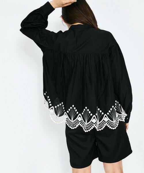 QUEENS COURT / クイーンズコート シャツ・ブラウス | スカラップ刺繍レースブラウス≪手洗い可能≫ | 詳細11