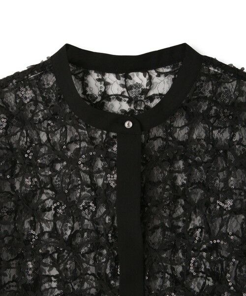 QUEENS COURT / クイーンズコート シャツ・ブラウス | スパンコールチュールブラウス≪手洗い可能≫ | 詳細14