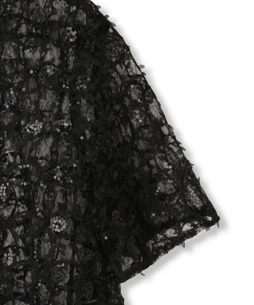 QUEENS COURT / クイーンズコート シャツ・ブラウス | スパンコールチュールブラウス≪手洗い可能≫ | 詳細15