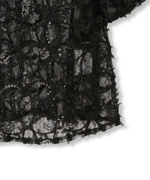 QUEENS COURT / クイーンズコート シャツ・ブラウス | スパンコールチュールブラウス≪手洗い可能≫ | 詳細16