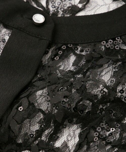 QUEENS COURT / クイーンズコート シャツ・ブラウス | スパンコールチュールブラウス≪手洗い可能≫ | 詳細17