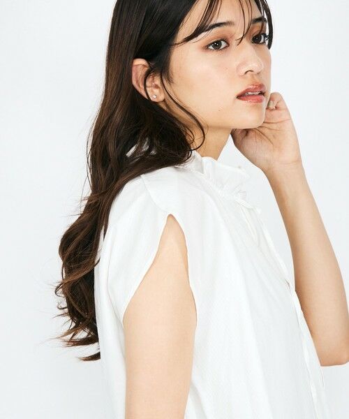 QUEENS COURT / クイーンズコート シャツ・ブラウス | リボンタイフリルブラウス≪手洗い可能≫ | 詳細1