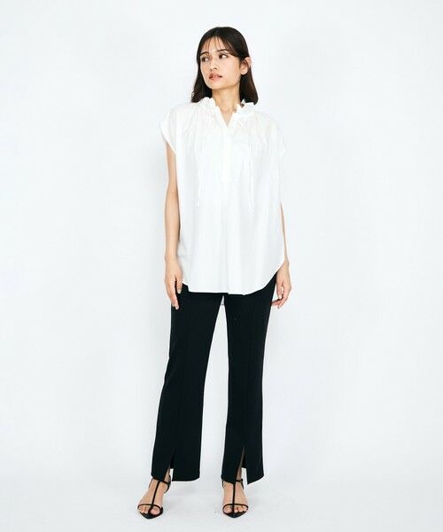 QUEENS COURT / クイーンズコート シャツ・ブラウス | リボンタイフリルブラウス≪手洗い可能≫ | 詳細2