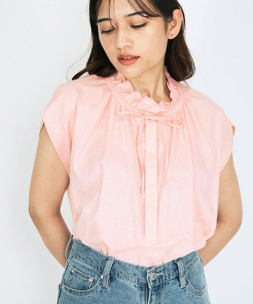 QUEENS COURT / クイーンズコート シャツ・ブラウス | リボンタイフリルブラウス≪手洗い可能≫ | 詳細7