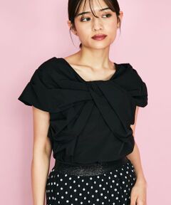 Queens court 半袖 クイーンズコート レース編みチュニック 半袖 size2 M ブラウン