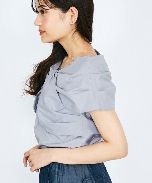 QUEENS COURT / クイーンズコート シャツ・ブラウス | タイプライタークロスブラウス≪手洗い可能≫ | 詳細6