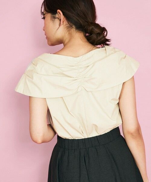 QUEENS COURT / クイーンズコート シャツ・ブラウス | タイプライタークロスブラウス≪手洗い可能≫ | 詳細12