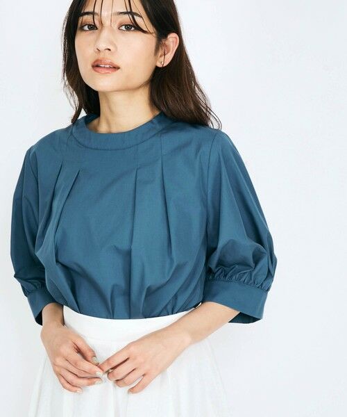 QUEENS COURT / クイーンズコート シャツ・ブラウス | バックジップタックブラウス≪セットアップ対応/洗濯機で洗える≫ | 詳細8