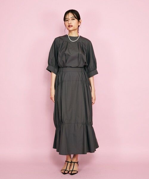 QUEENS COURT / クイーンズコート シャツ・ブラウス | バックジップタックブラウス≪セットアップ対応/洗濯機で洗える≫ | 詳細20