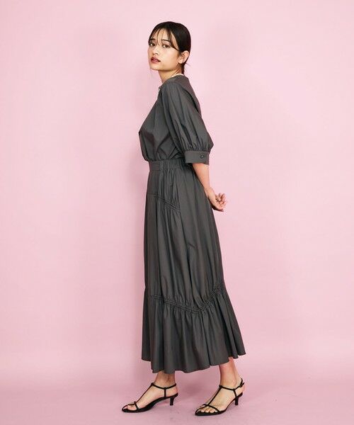 QUEENS COURT / クイーンズコート シャツ・ブラウス | バックジップタックブラウス≪セットアップ対応/洗濯機で洗える≫ | 詳細21