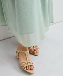 QUEENS COURT / クイーンズコート フラットシューズ | Tストラップサンダル