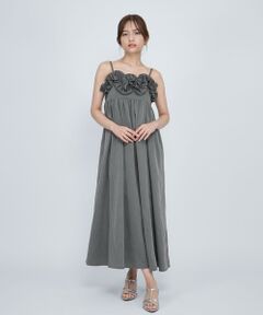 QUEENS COURT / クイーンズコート ロング・マキシ丈ワンピース | フリルキャミワンピース≪手洗い可能≫