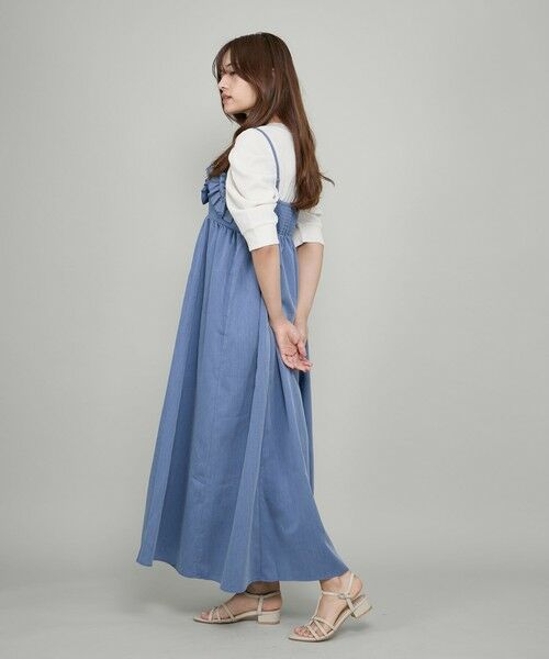 QUEENS COURT / クイーンズコート ロング・マキシ丈ワンピース | フリルキャミワンピース≪手洗い可能≫ | 詳細8