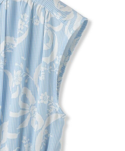 QUEENS COURT / クイーンズコート ロング・マキシ丈ワンピース | リボンフラワー柄ワンピース≪手洗い可能≫ | 詳細9