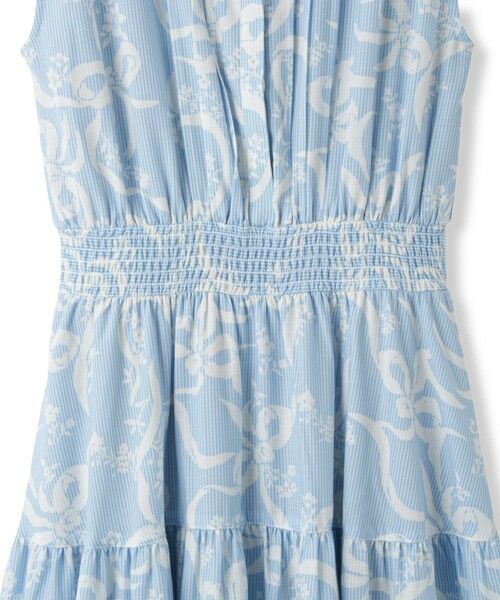 QUEENS COURT / クイーンズコート ロング・マキシ丈ワンピース | リボンフラワー柄ワンピース≪手洗い可能≫ | 詳細10