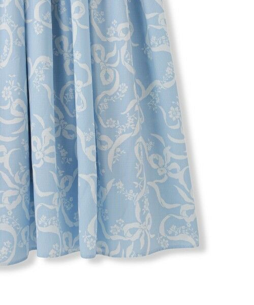 QUEENS COURT / クイーンズコート ロング・マキシ丈ワンピース | リボンフラワー柄ワンピース≪手洗い可能≫ | 詳細11