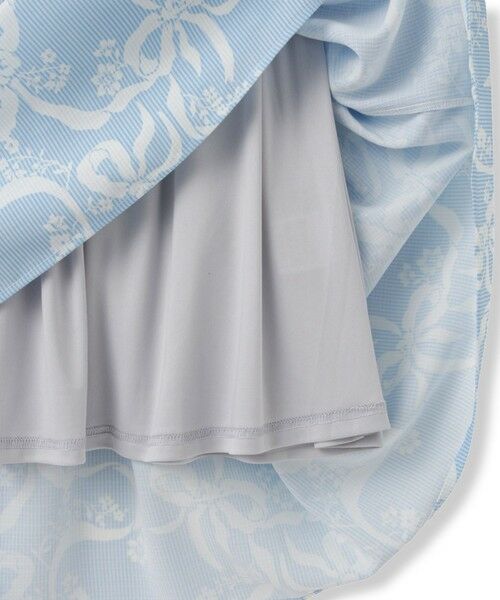 QUEENS COURT / クイーンズコート ロング・マキシ丈ワンピース | リボンフラワー柄ワンピース≪手洗い可能≫ | 詳細12