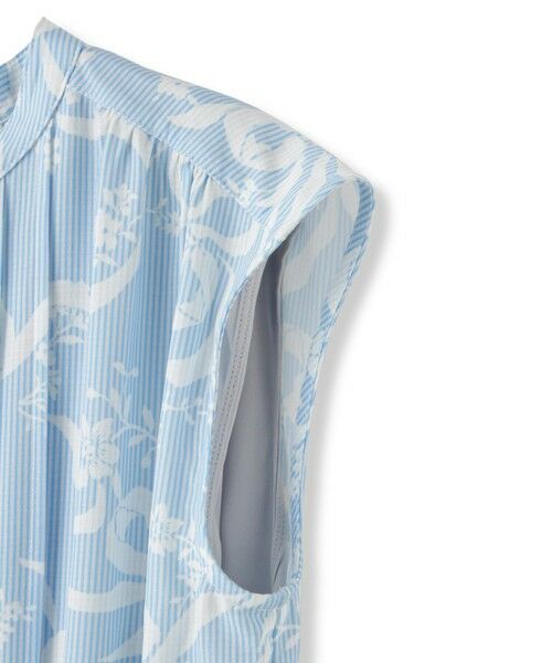 QUEENS COURT / クイーンズコート ロング・マキシ丈ワンピース | リボンフラワー柄ワンピース≪手洗い可能≫ | 詳細13