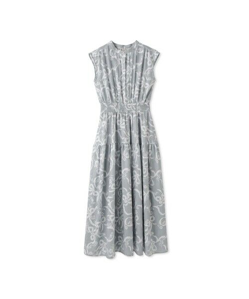 QUEENS COURT / クイーンズコート ロング・マキシ丈ワンピース | リボンフラワー柄ワンピース≪手洗い可能≫ | 詳細19
