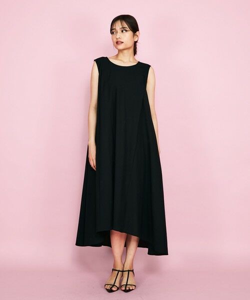 QUEENS COURT / クイーンズコート ロング・マキシ丈ワンピース | バックリボンワンピース≪手洗い可能≫ | 詳細3