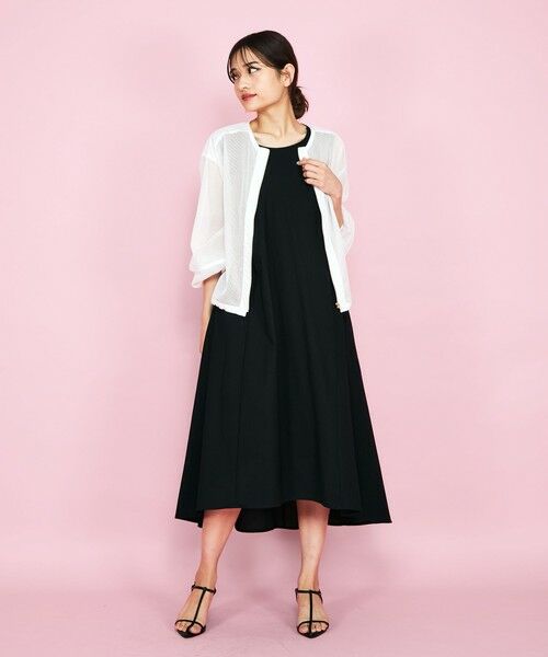 セール】 バックリボンワンピース≪手洗い可能≫ （ロング