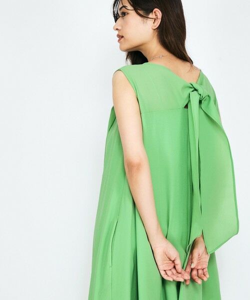 QUEENS COURT / クイーンズコート ロング・マキシ丈ワンピース | バックリボンワンピース≪手洗い可能≫ | 詳細19