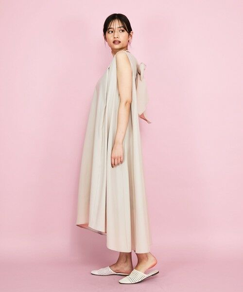 QUEENS COURT / クイーンズコート ロング・マキシ丈ワンピース | バックリボンワンピース≪手洗い可能≫ | 詳細25