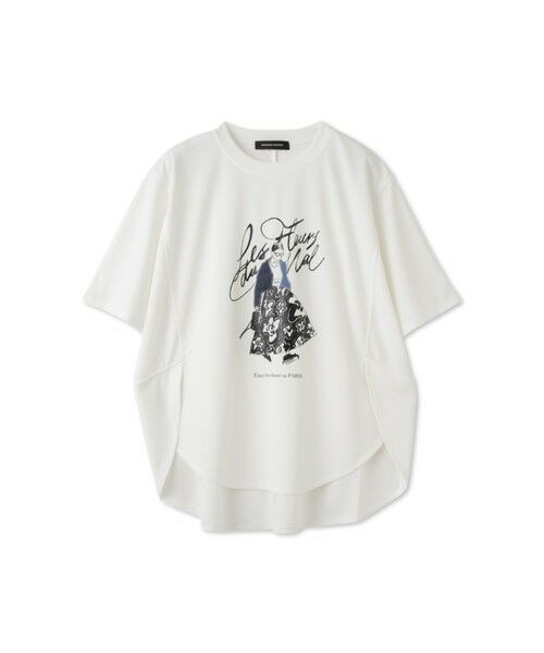 QUEENS COURT / クイーンズコート カットソー | ドールモチーフプロントTシャツ≪手洗い可能≫ | 詳細6