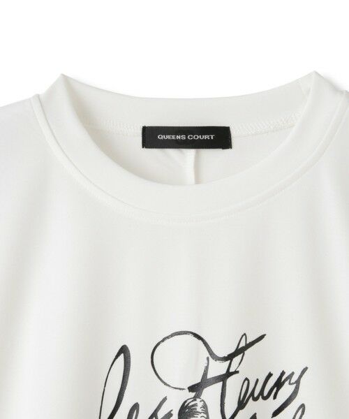 QUEENS COURT / クイーンズコート カットソー | ドールモチーフプロントTシャツ≪手洗い可能≫ | 詳細8