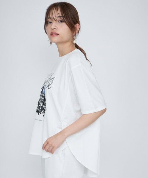 QUEENS COURT / クイーンズコート カットソー | ドールモチーフプロントTシャツ≪手洗い可能≫ | 詳細2