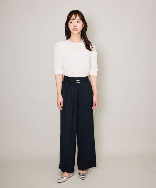 QUEENS COURT / クイーンズコート カットソー | サーマルカットタックスリーブトップス≪手洗い可能≫ | 詳細5