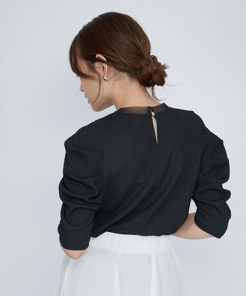 QUEENS COURT / クイーンズコート カットソー | サーマルカットタックスリーブトップス≪手洗い可能≫ | 詳細12