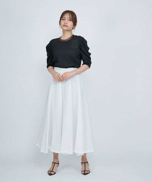 QUEENS COURT / クイーンズコート カットソー | サーマルカットタックスリーブトップス≪手洗い可能≫ | 詳細15