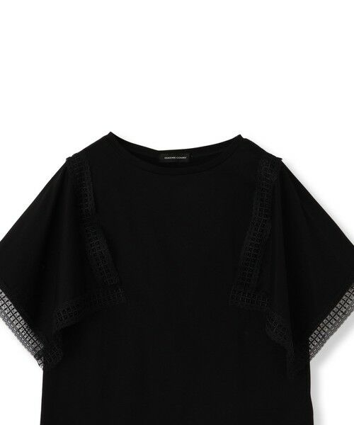 QUEENS COURT / クイーンズコート カットソー | レース使いスリーブシルケットカットソー≪手洗い可能≫ | 詳細13