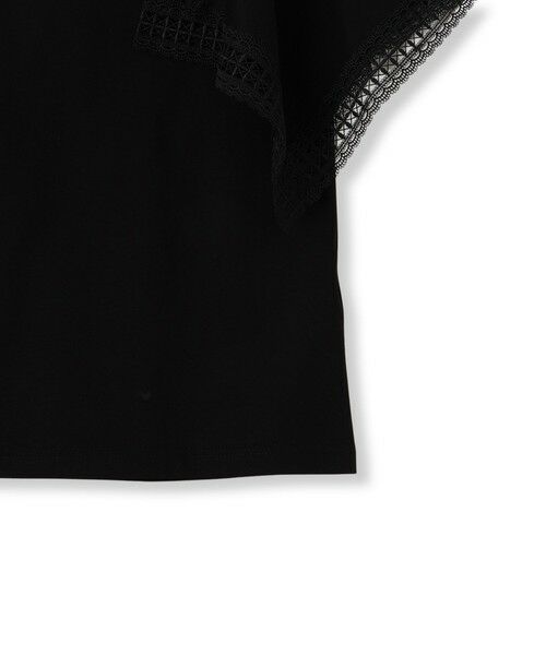 QUEENS COURT / クイーンズコート カットソー | レース使いスリーブシルケットカットソー≪手洗い可能≫ | 詳細15