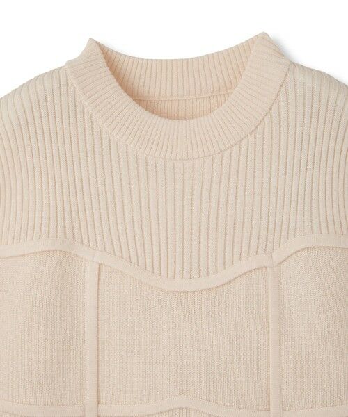 QUEENS COURT / クイーンズコート ニット・セーター | ビスチェ風切替えニットノースリトップス≪手洗い可能≫ | 詳細6