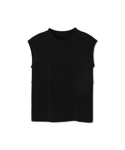 QUEENS COURT / クイーンズコート ニット・セーター | ビスチェ風切替えニットノースリトップス≪手洗い可能≫ | 詳細15