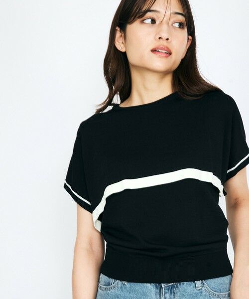 QUEENS COURT / クイーンズコート ニット・セーター | ケープレイヤードニットトップス≪手洗い可能≫ | 詳細2