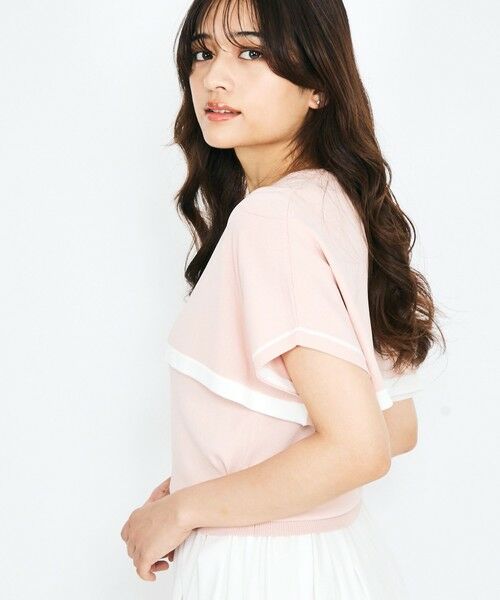 QUEENS COURT / クイーンズコート ニット・セーター | ケープレイヤードニットトップス≪手洗い可能≫ | 詳細5